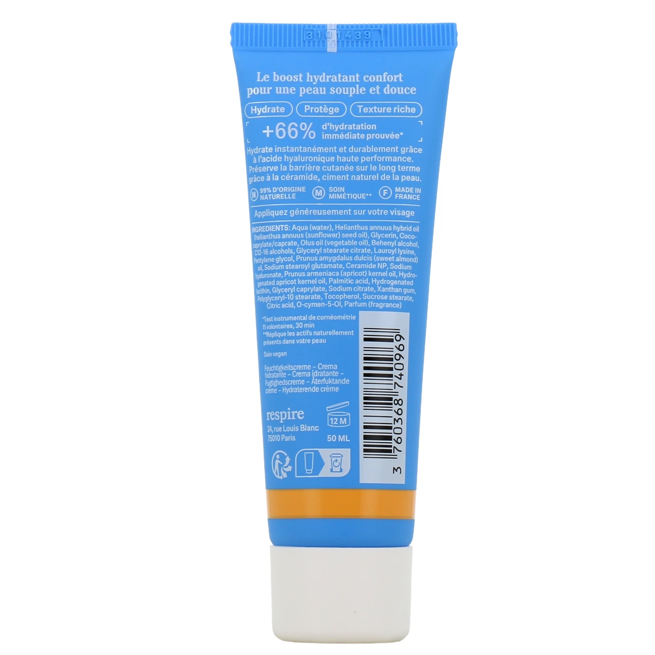 Respire Crème Riche Hydratation Intense Visage - Vue 3