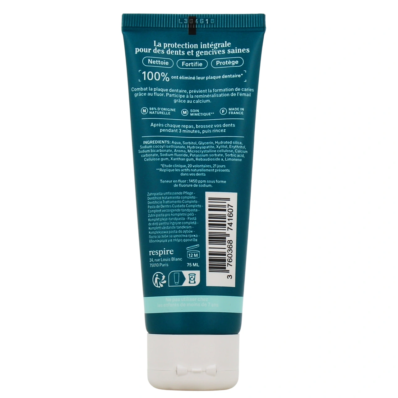 Respire Dentifrice Soin Complet - Vue 3