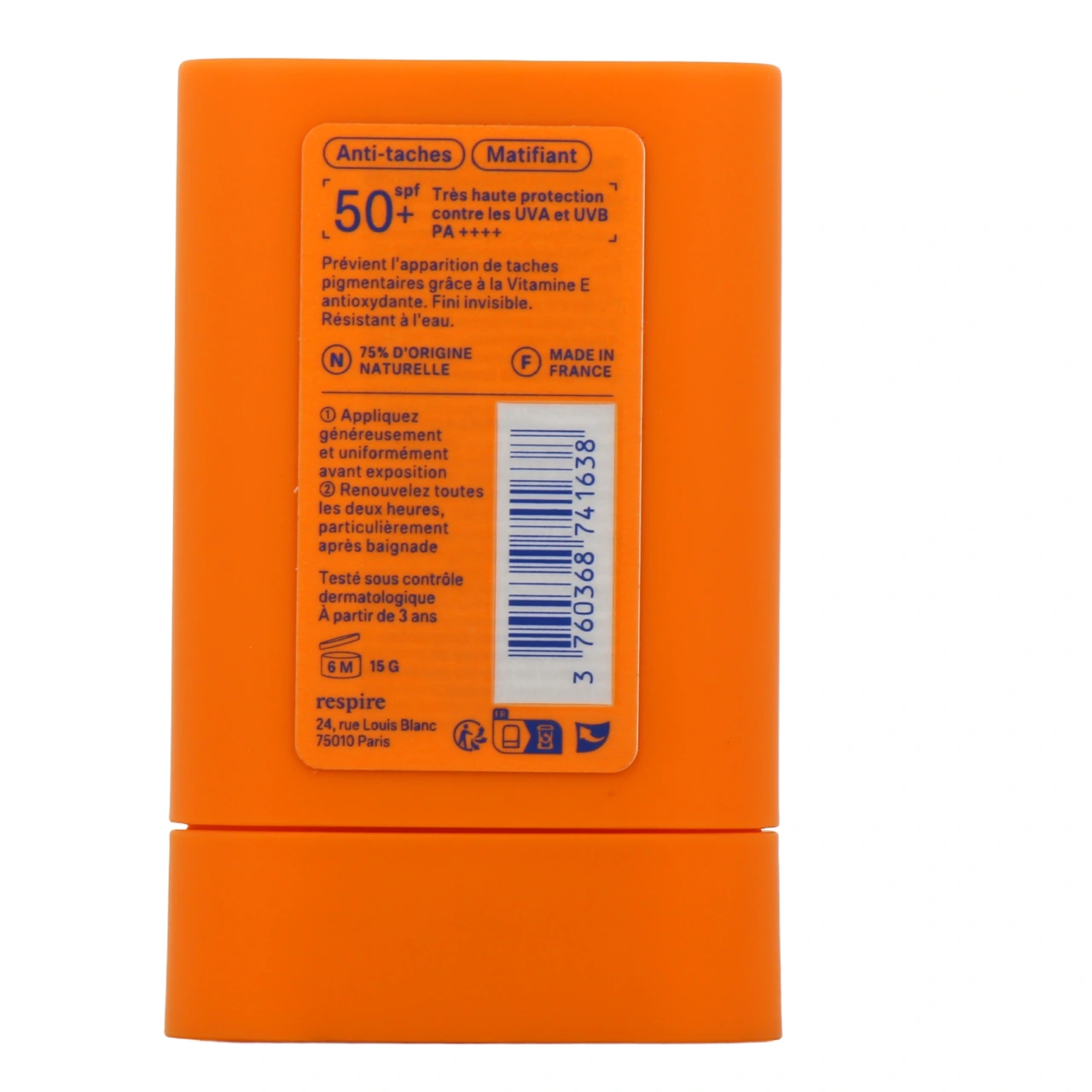 Respire Stick Solaire Matifiant SPF 50+ - Vue 6