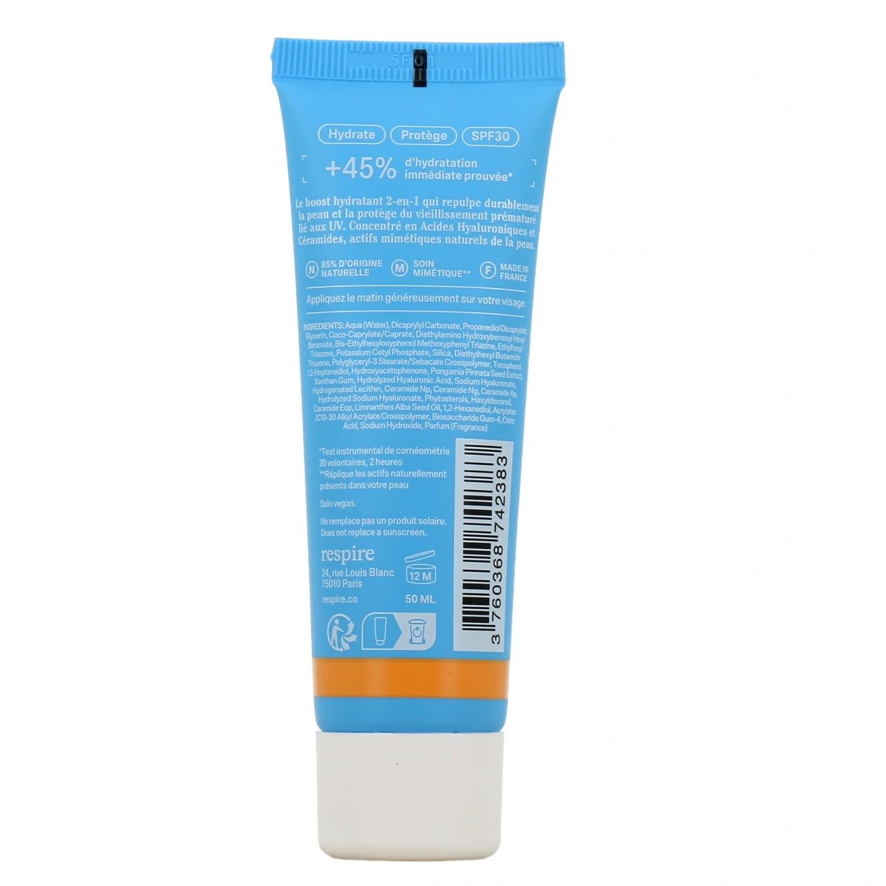Respire Fluide Hydratation Intense SPF30 - Vue 3
