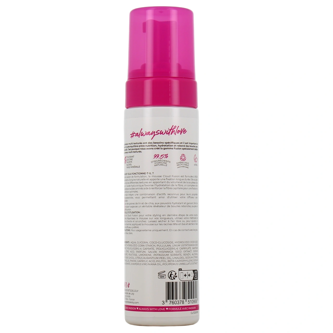 Les Secrets de Loly Cloud Fusion Mousse Capillaire - Vue 3