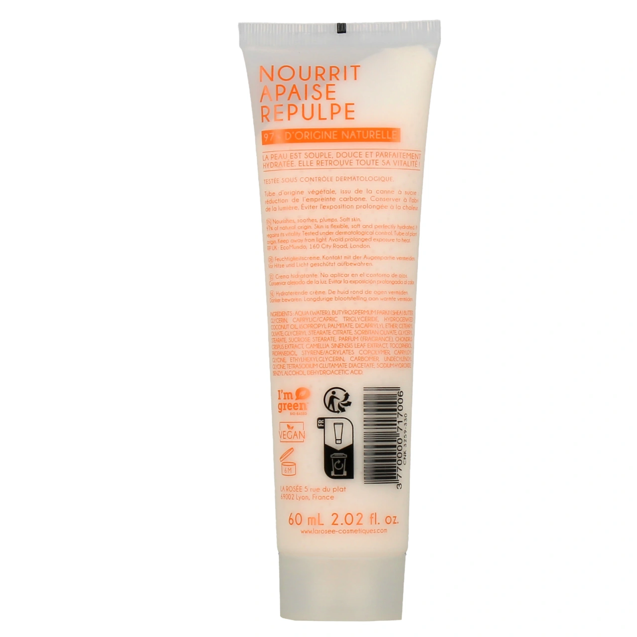 La Rosée Crème hydratante visage peaux sèches - Vue 3