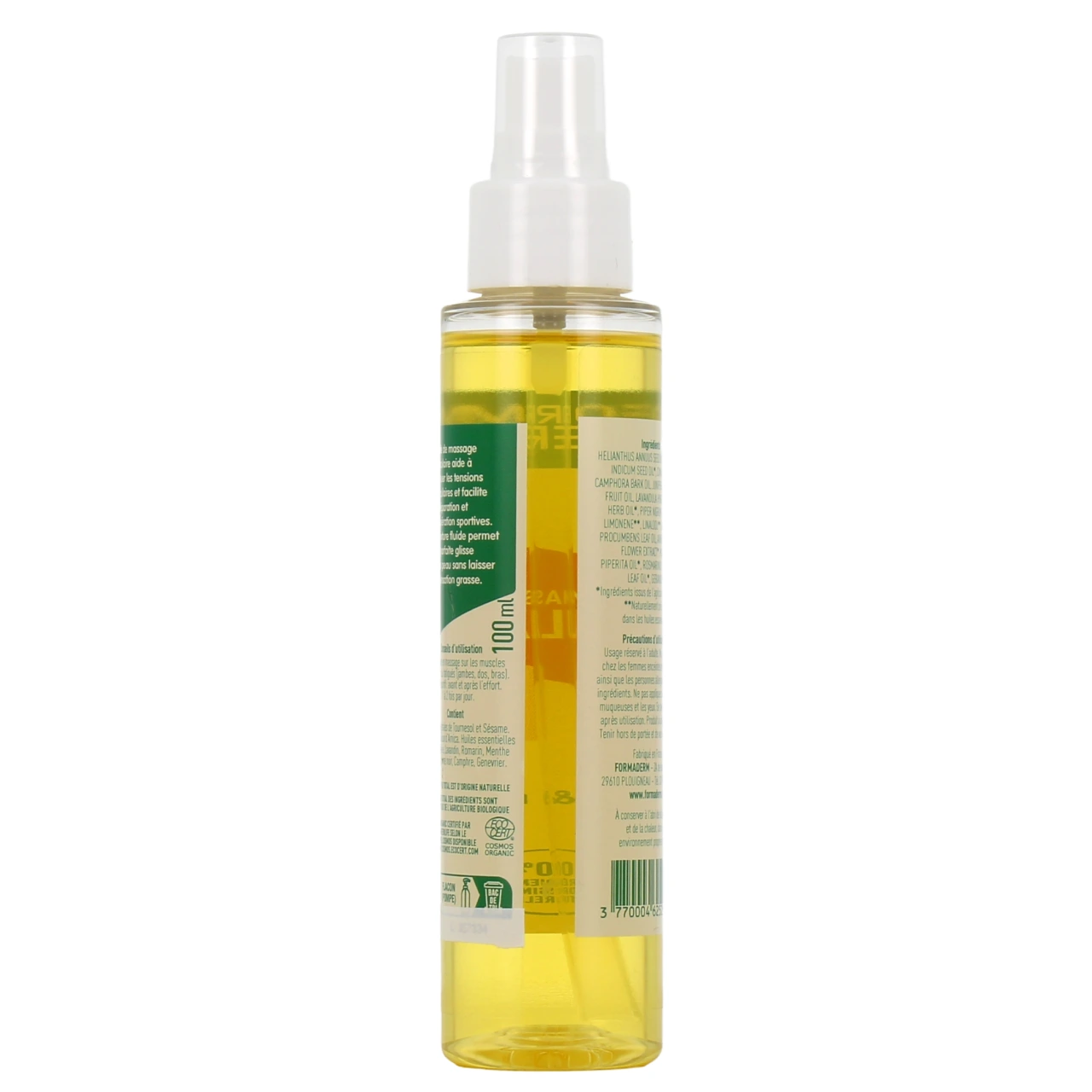 Formaderm Huile de Massage Musculaire Bio - Vue 3
