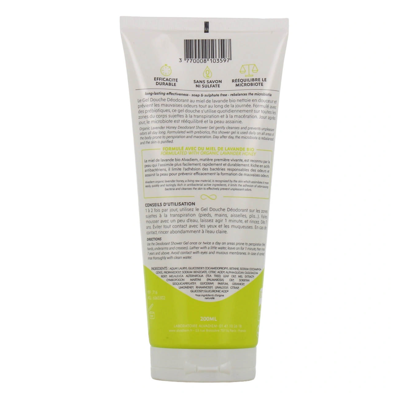 Alvadiem Gel Douche Déodorant - Vue 3