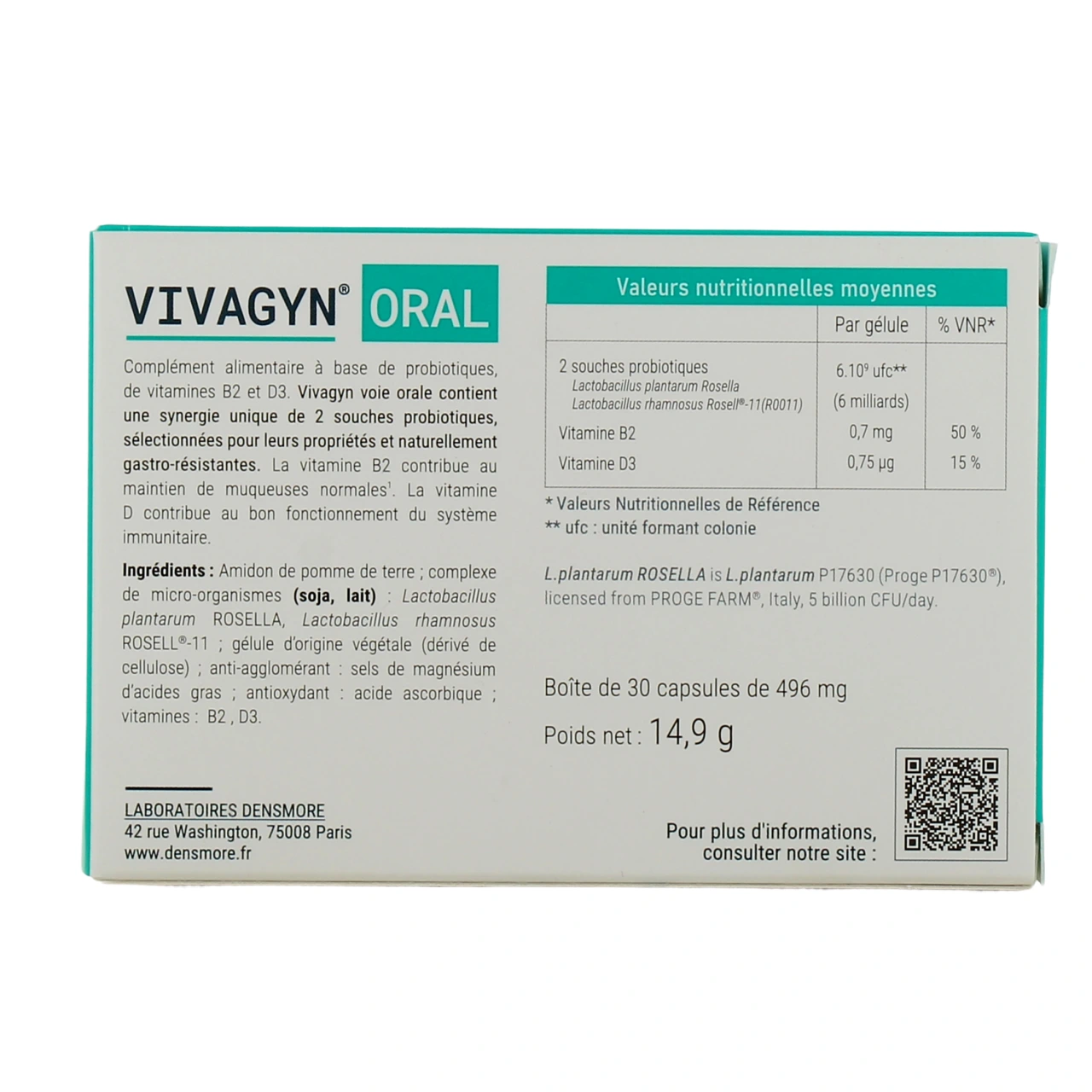 Densmore Vivagyn Voie Orale Confort Intime - Vue 3