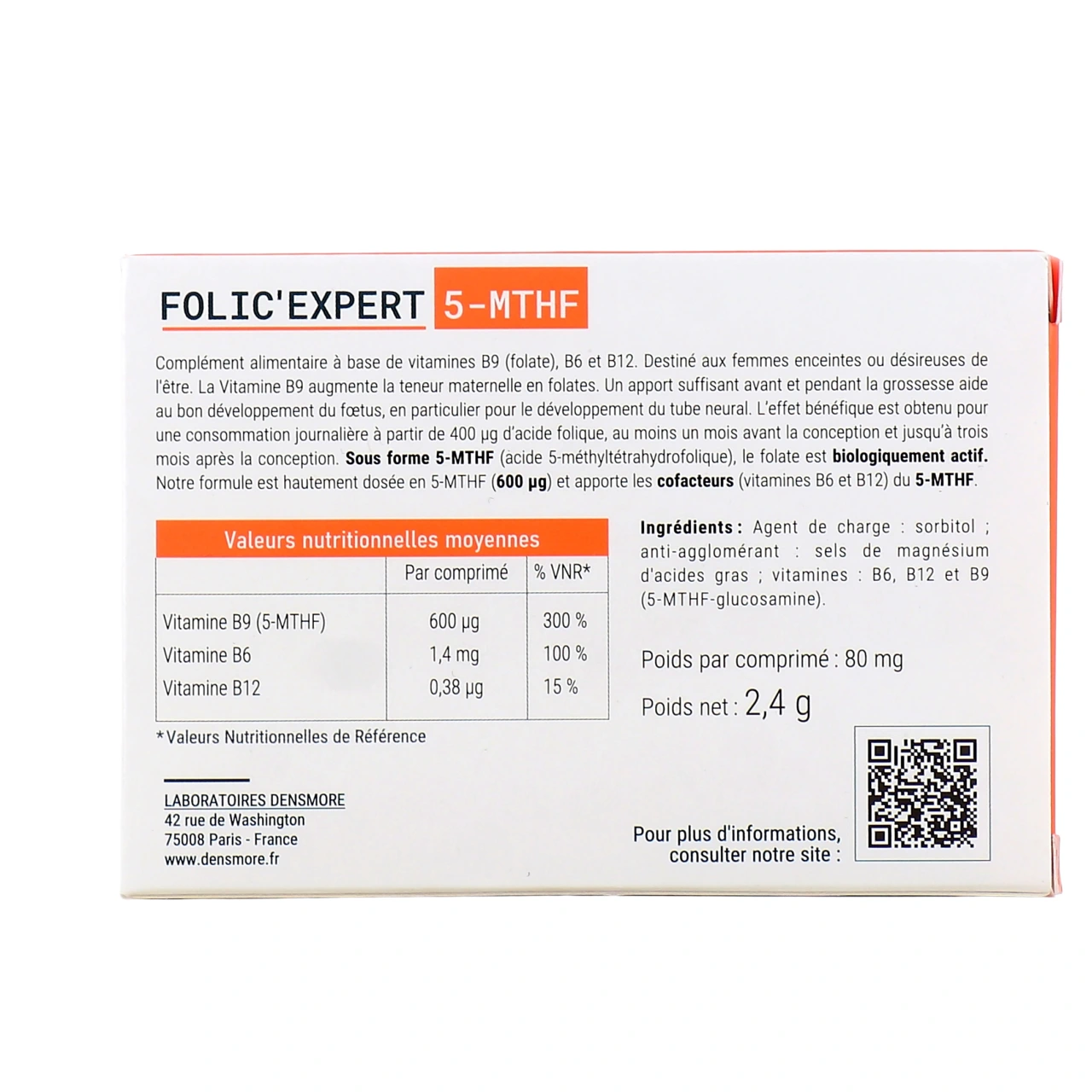 Densmore Folic Expert 5-MHTF - Vue 6