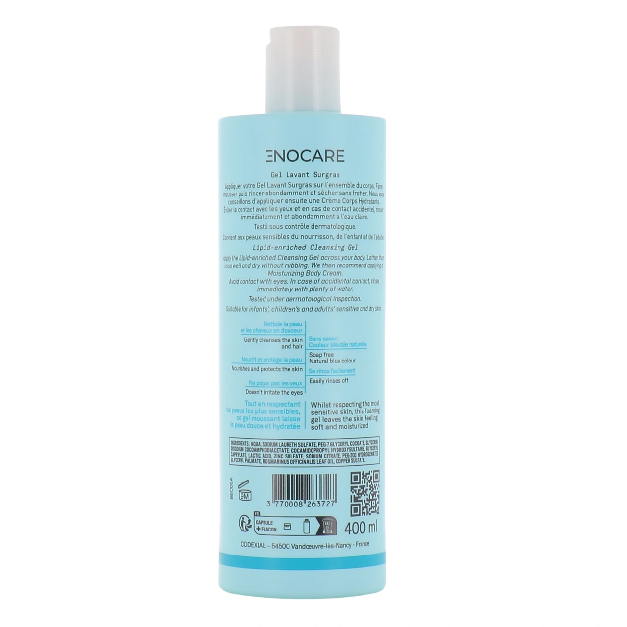 Enocare Gel Lavant Surgras - Vue 3