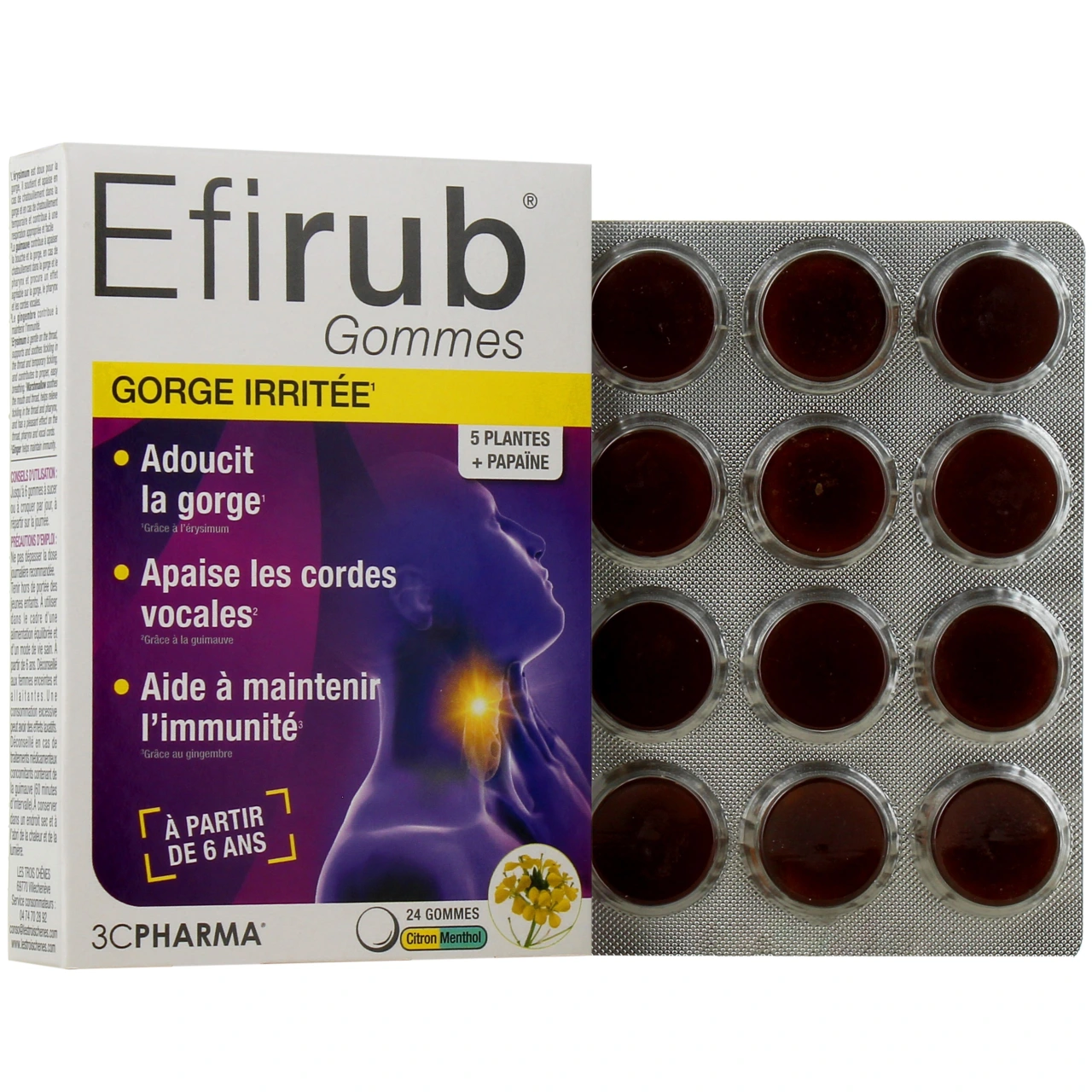 3C Pharma Efirub Gorge Irritée - 3C Pharma