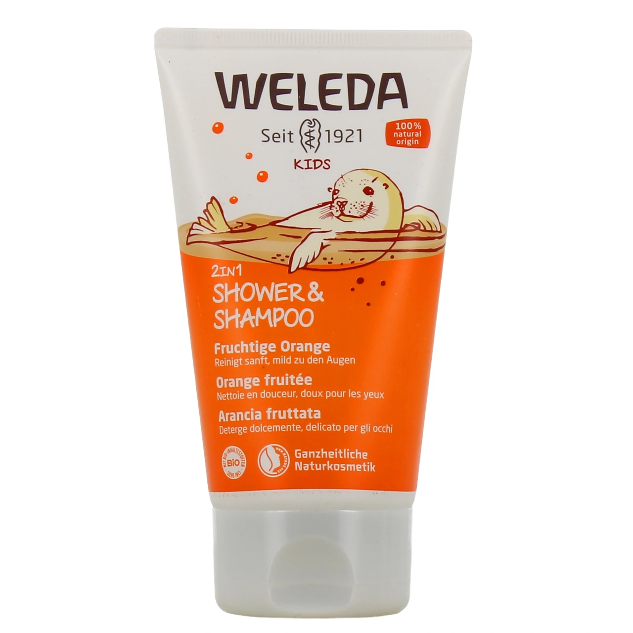 Weleda Kids Shampooing Douche 2 en 1 Orange Fruitée - Vue 2