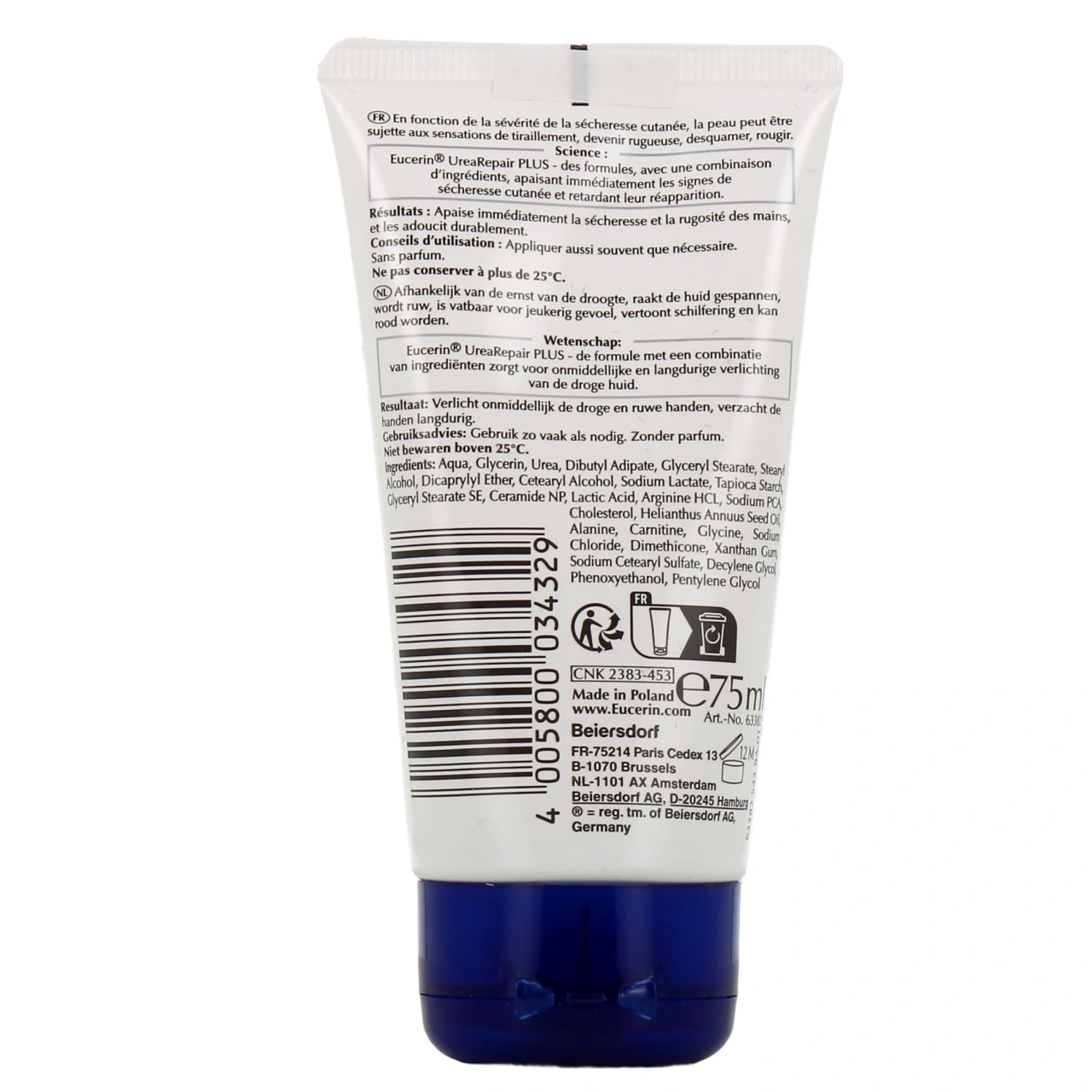 Eucerin UreaRepair Plus Crème Mains Réparatrice 5% Urée 75ml - Vue 3