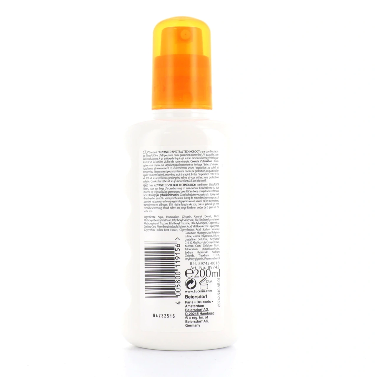 Eucerin Sun Sensitive Protect SPF50+ Spray corps - Vue 4