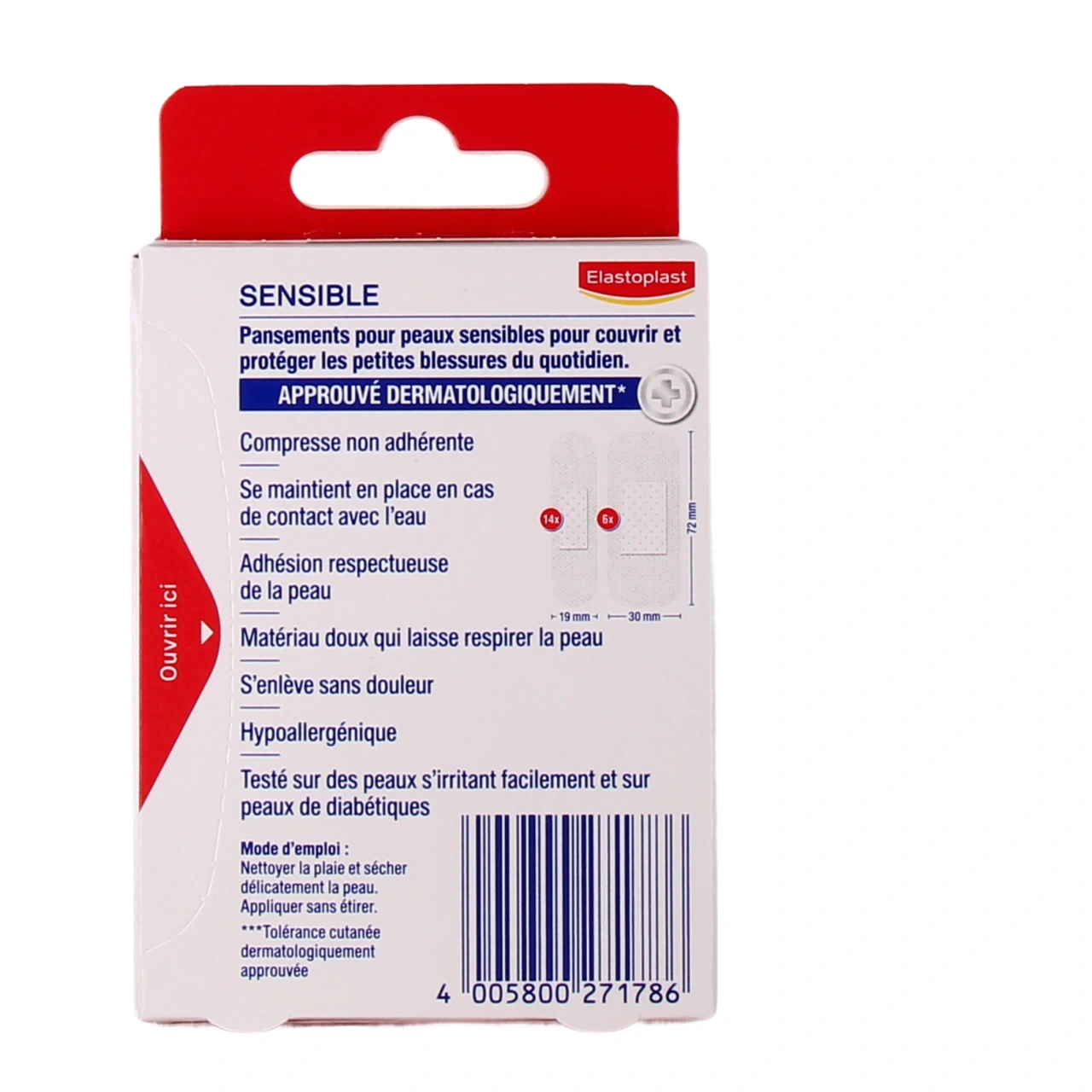 Elastoplast Sensible Pansements Peau Sensible - Vue 3