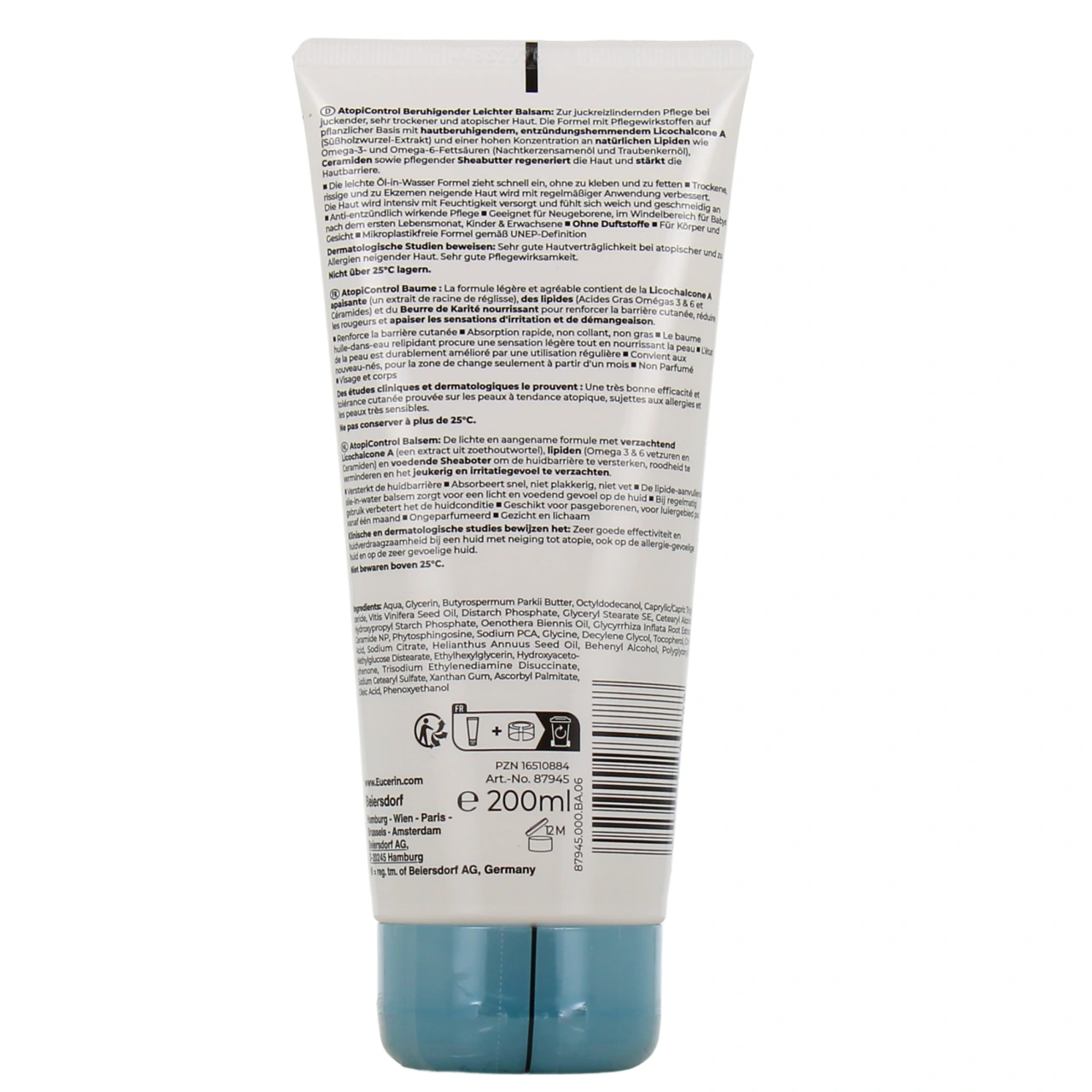 Eucerin AtopiControl Baume Absorption Rapide - Vue 3