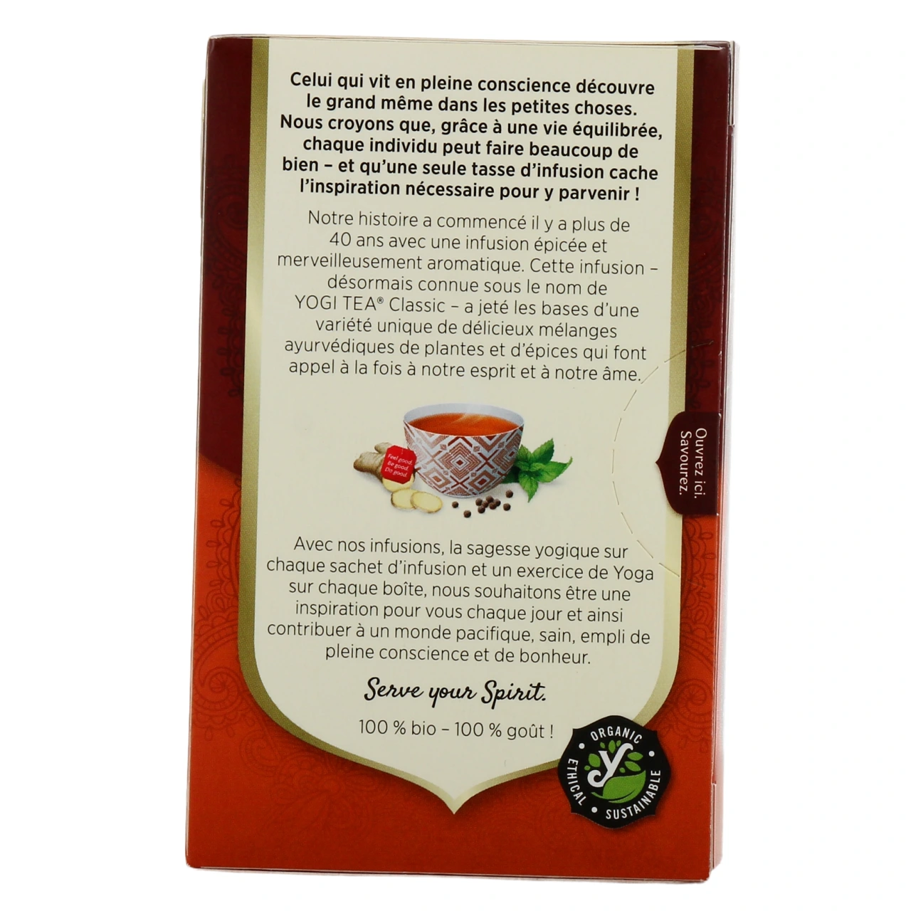 Yogi Tea Tisane Ayurvédique Gingembre - Vue 3