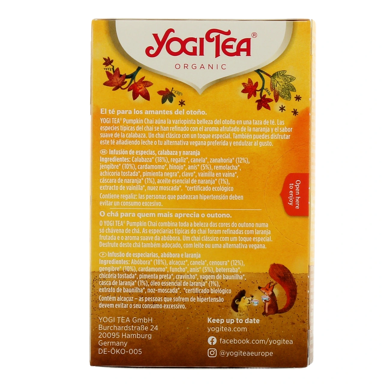 Yogi Tea Pumpkin Chai - Vue 3