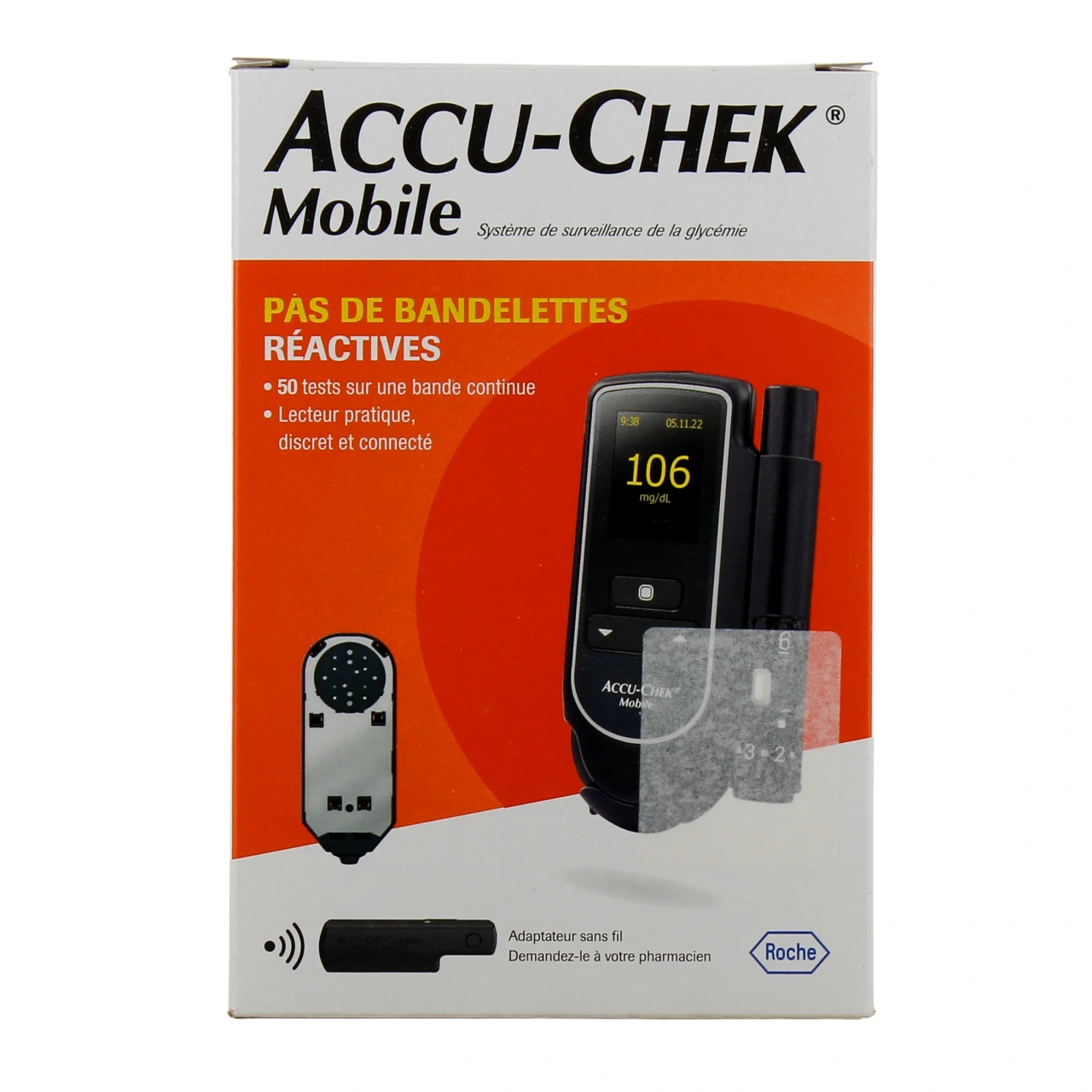 Accu-Chek Mobile Lecteur de Glycémie Sans Bandelette - Vue 2