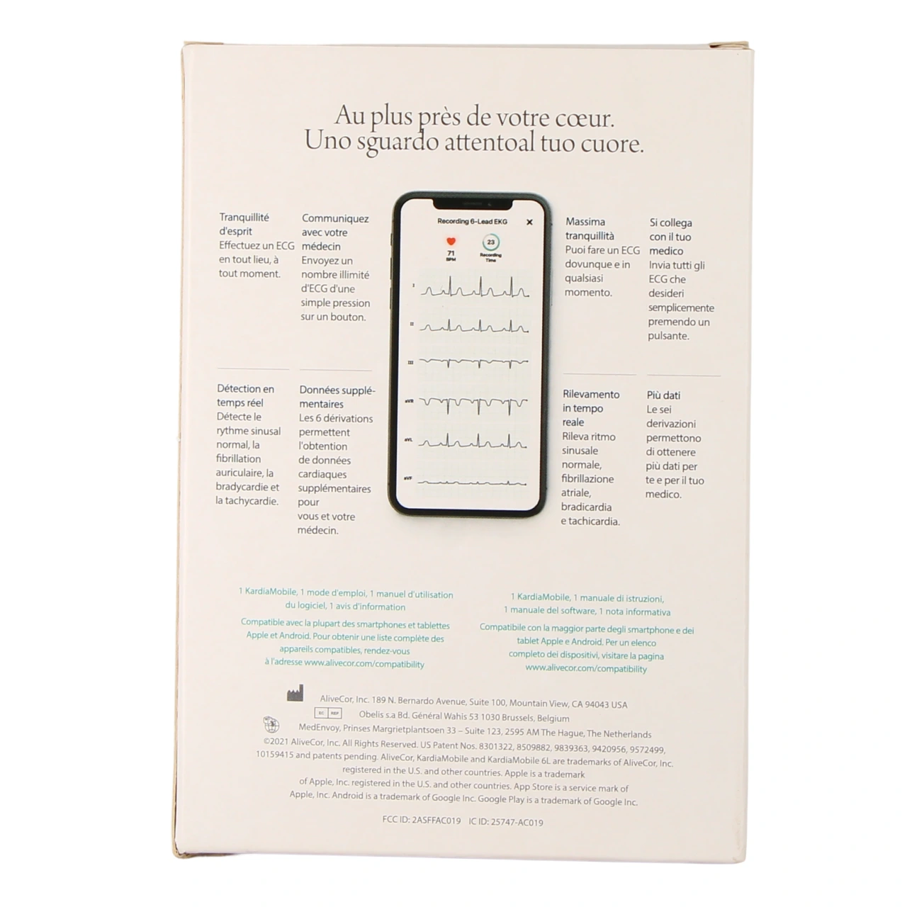 Omron AliveCor KardiaMobile ECG mobile - Vue 3