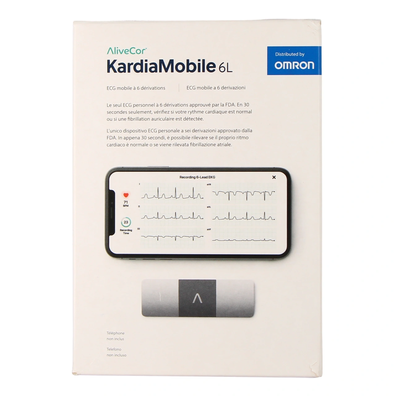 Omron AliveCor KardiaMobile ECG mobile - Vue 2