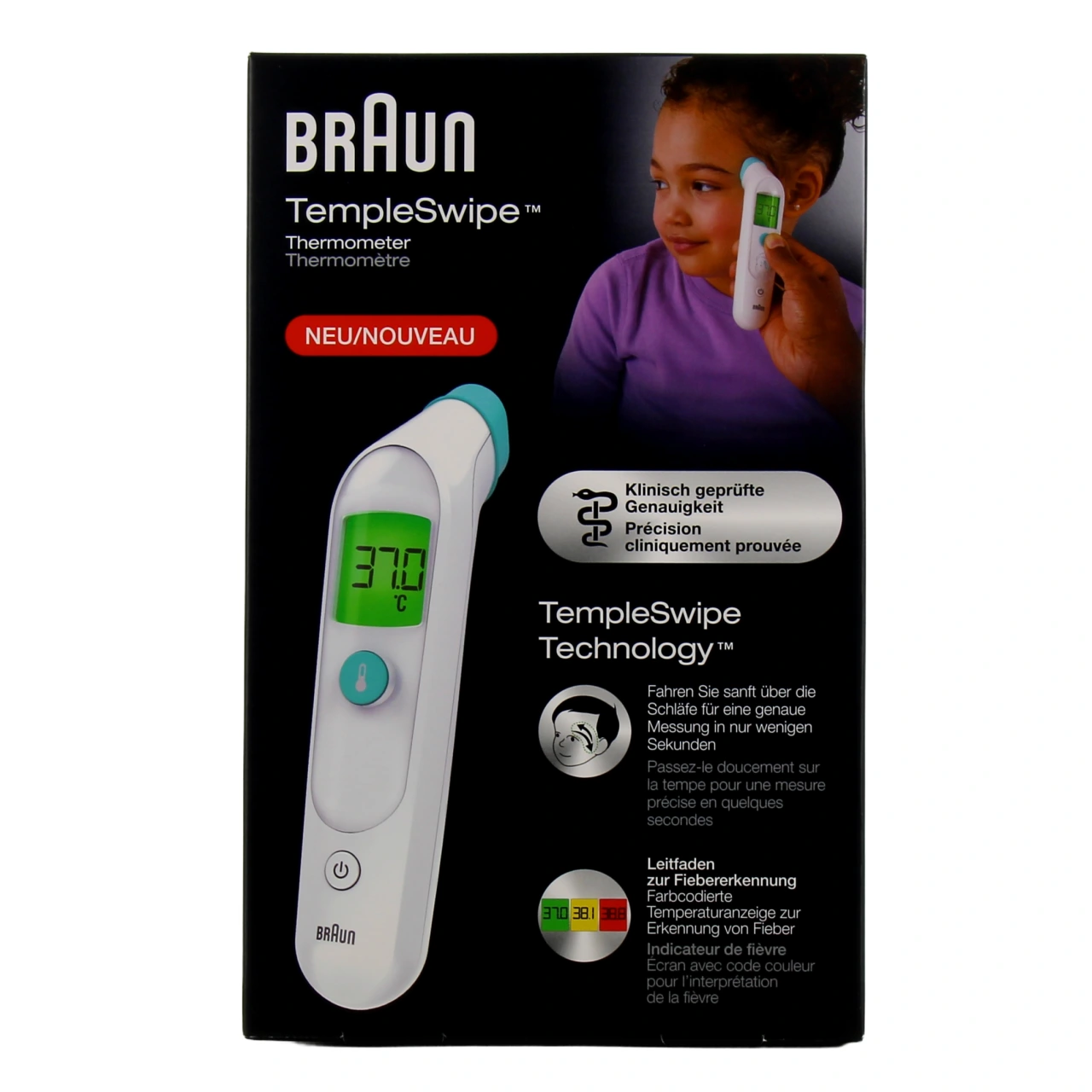 Braun TempleSwipe Thermomètre Temporal BST 200 - Vue 2