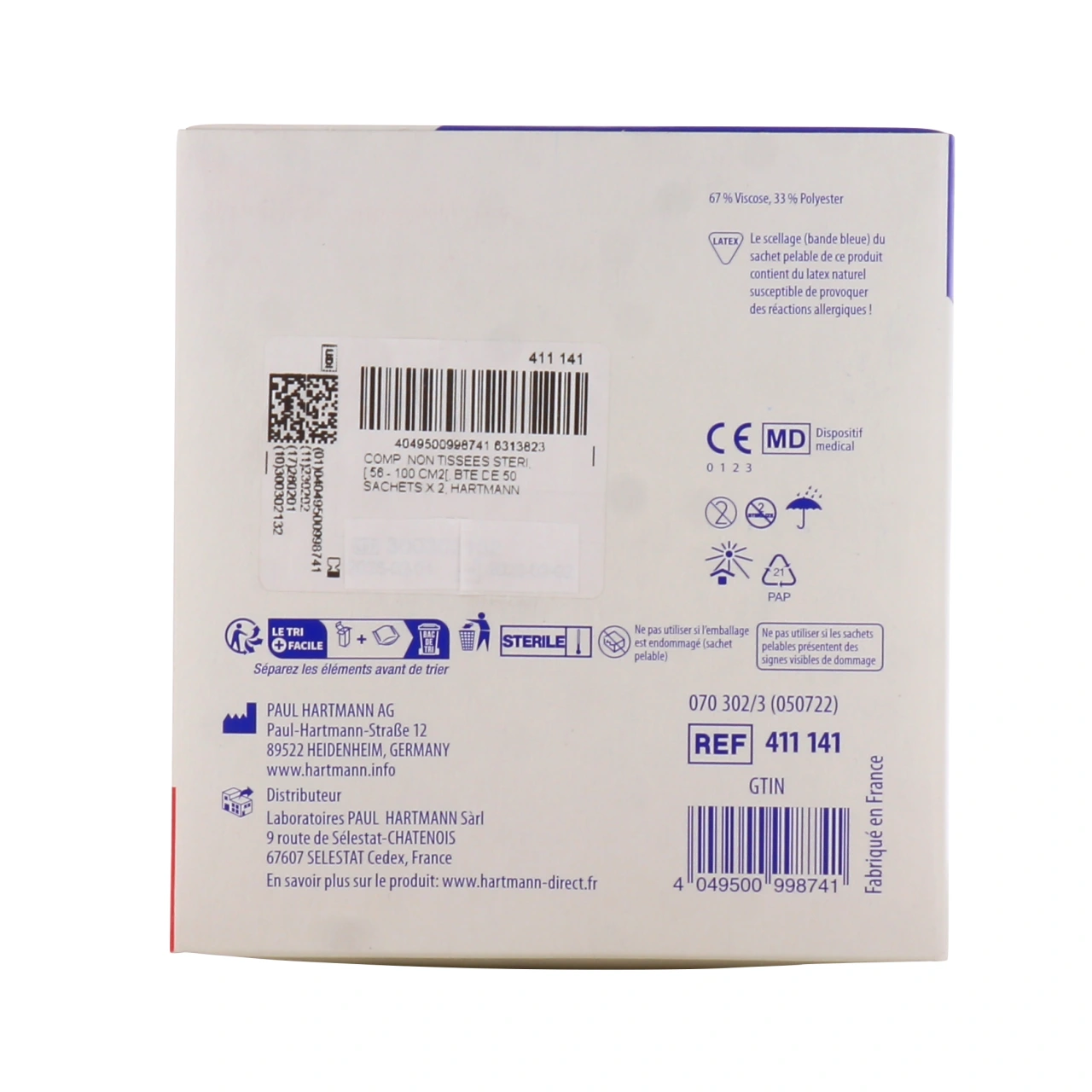 Hartmann Medicomp Compresses Non-Tissé - Vue 9