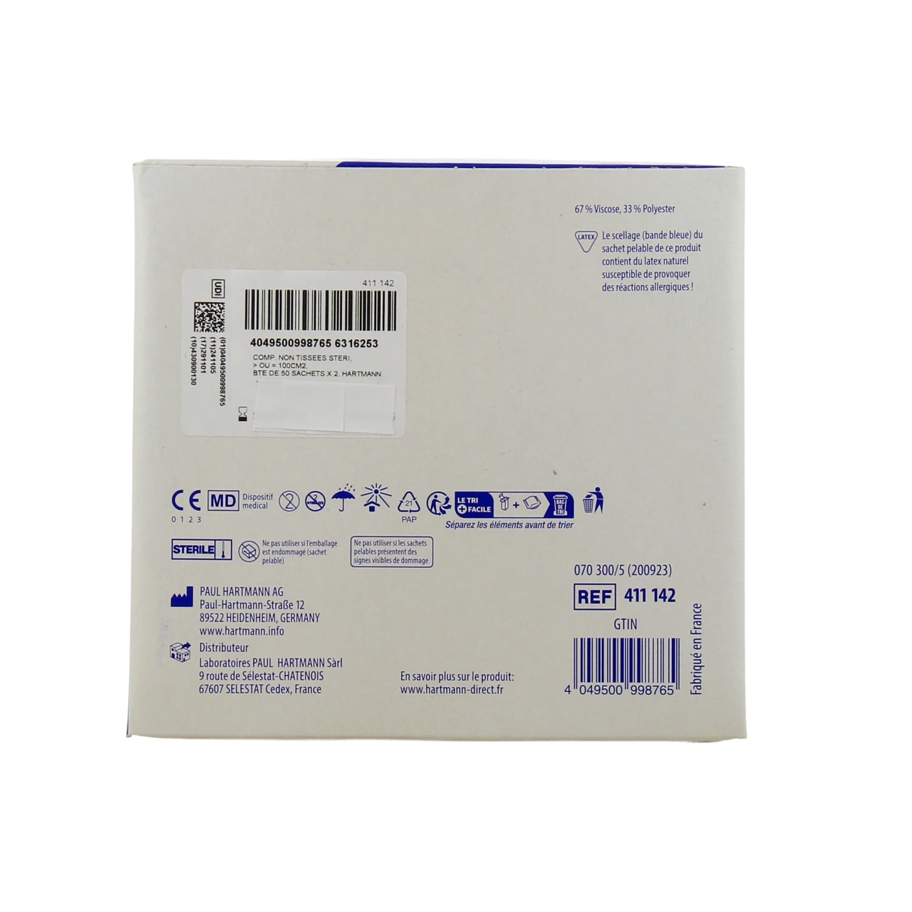 Hartmann Medicomp Compresses Non-Tissé - Vue 15