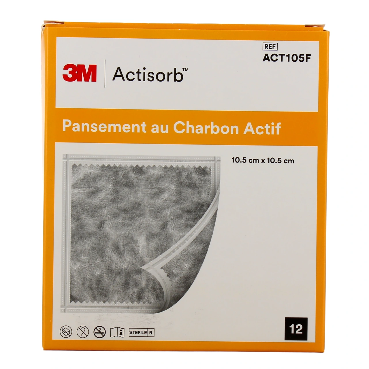 Actisorb Pansement au Charbon Actif - Vue 2
