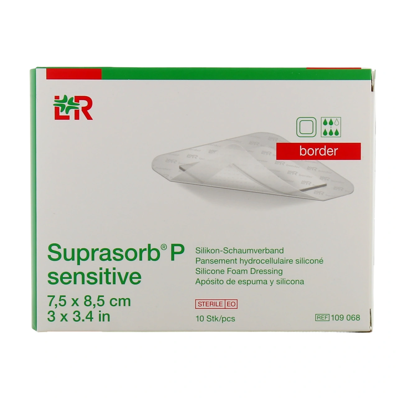 Suprasorb P Sensitive Pansements Hydrocellulaires siliconés - Vue 8