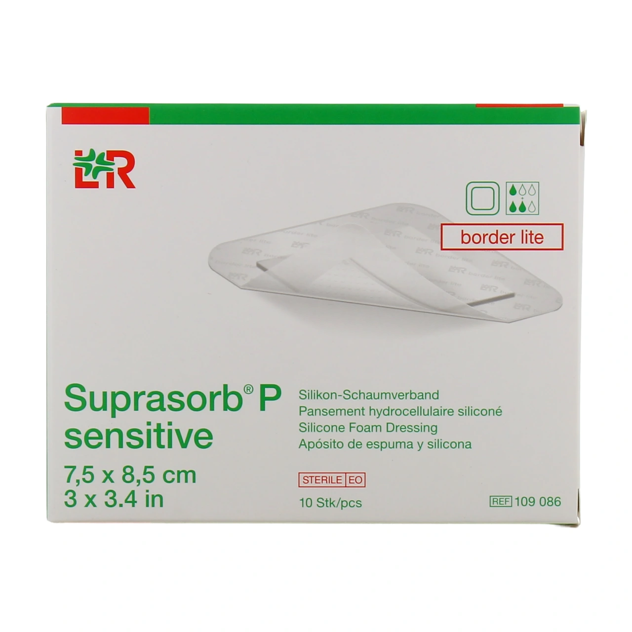 Suprasorb P Sensitive Pansements Hydrocellulaires siliconés - Vue 5