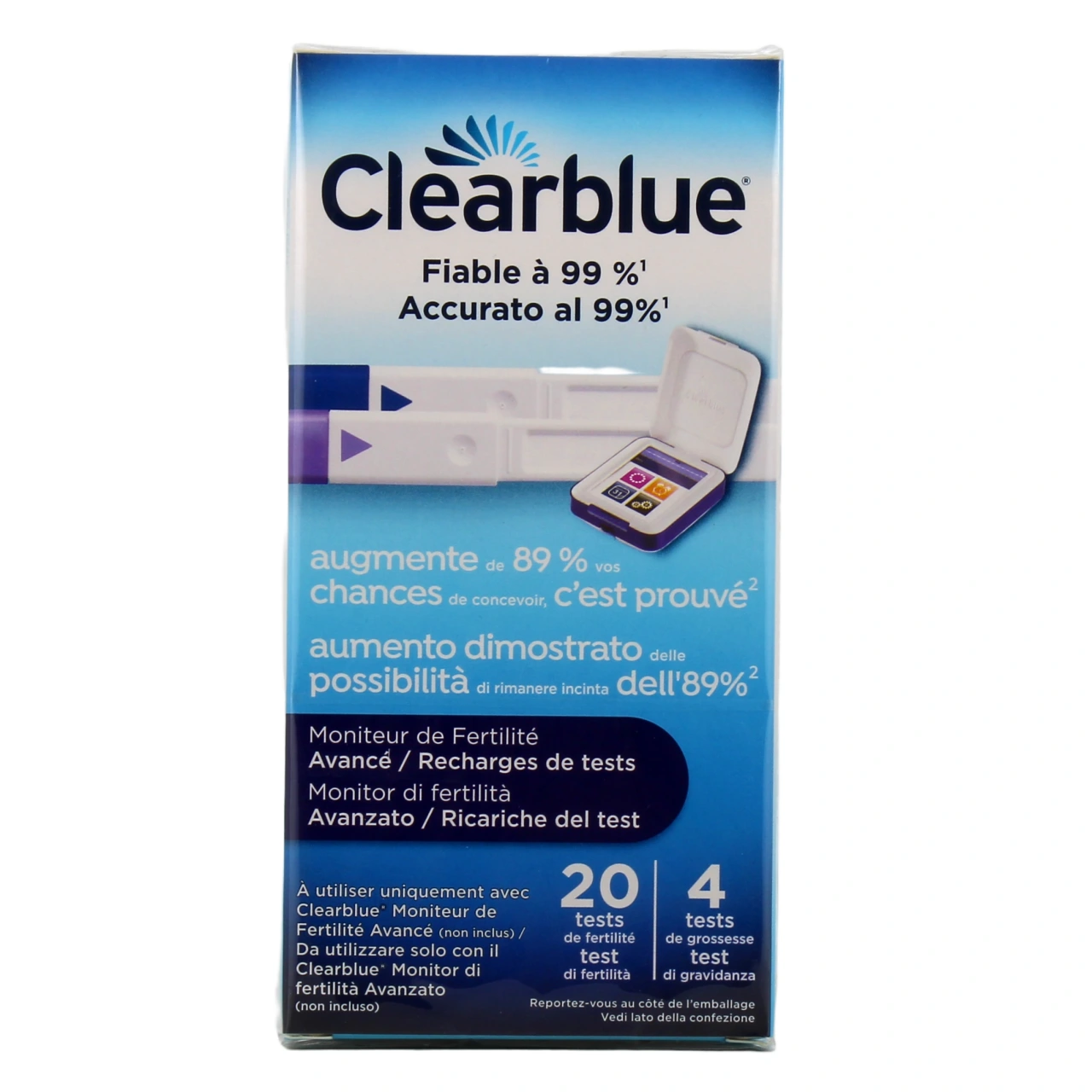 Clearblue Recharges de tests pour moniteur de fertilité - Vue 2