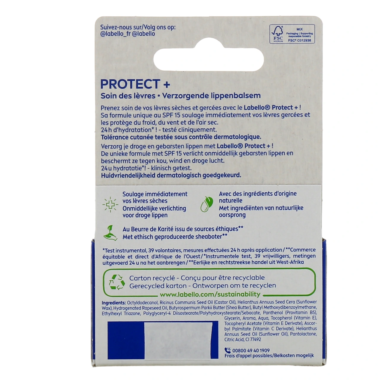 Labello Protect + Soin des lèvres SPF 15 - Vue 3