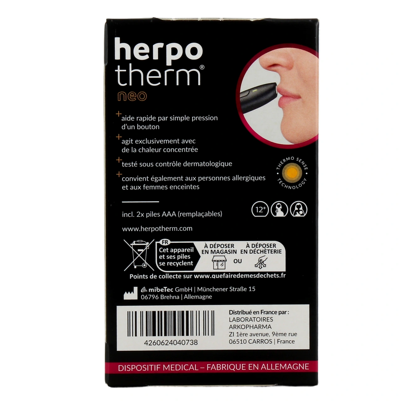 Herpotherm Herpès Labial Stick chauffant - Vue 3