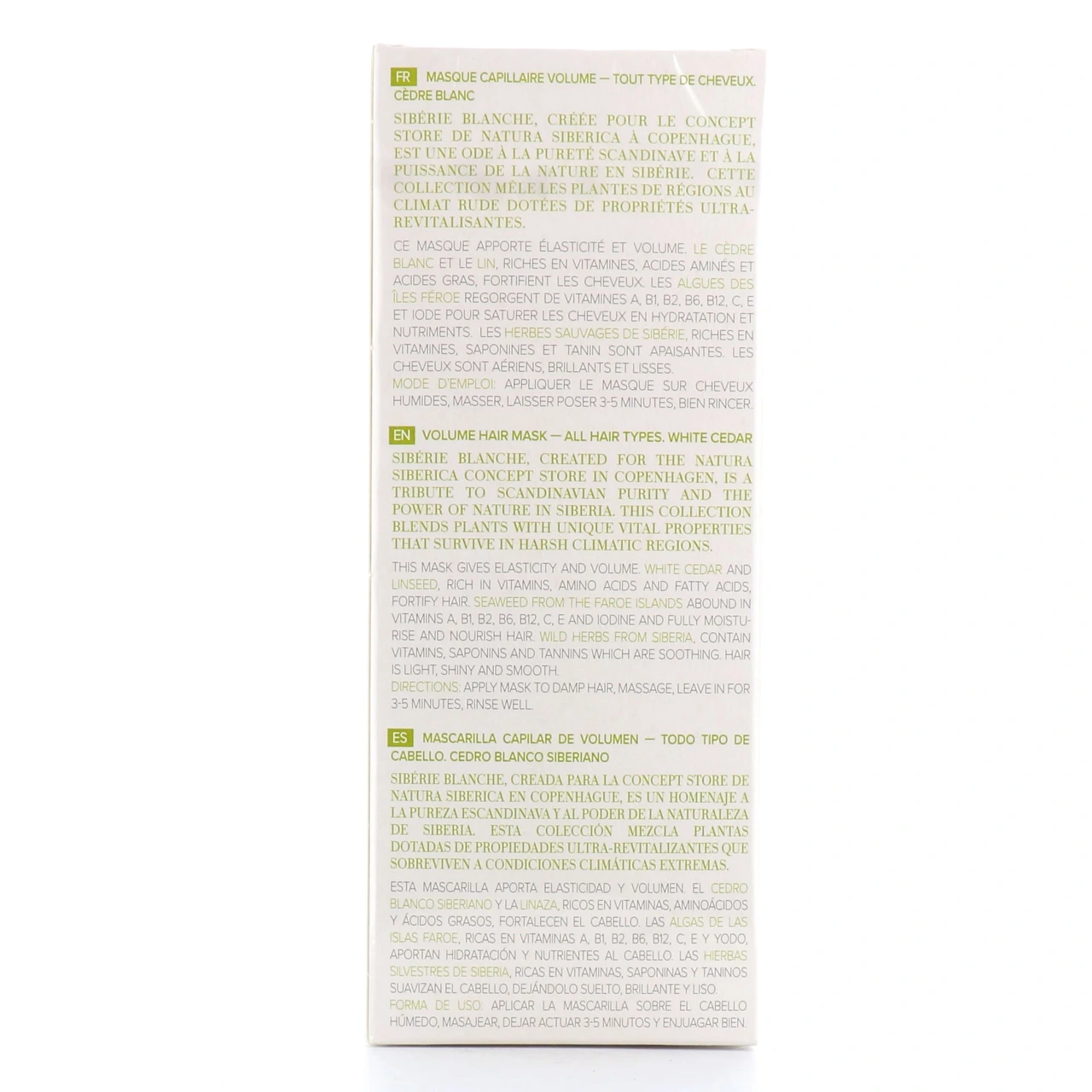 Natura Siberica Masque Capillaire Volumateur White Cedar - Vue 2