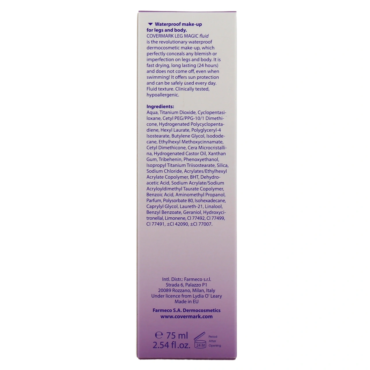 Covermark Leg Magic Fluid SPF40 - Vue 12