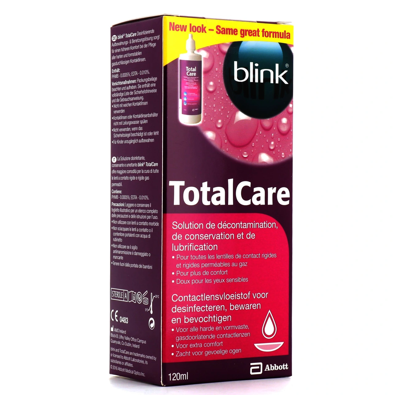 Blink Total Care Entretien des Lentilles de Contact Rigides - Abbott