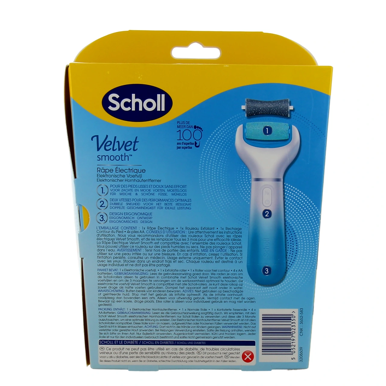 Scholl Velvet Smooth Râpe électrique exfoliante - Vue 3
