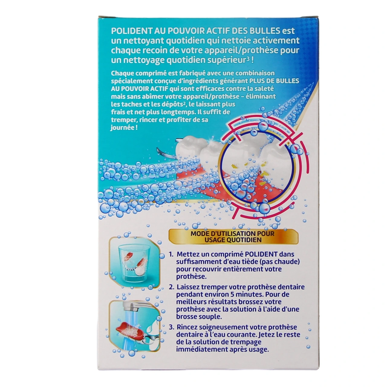 Polident Anti-Bactérien Nettoyant - Vue 3