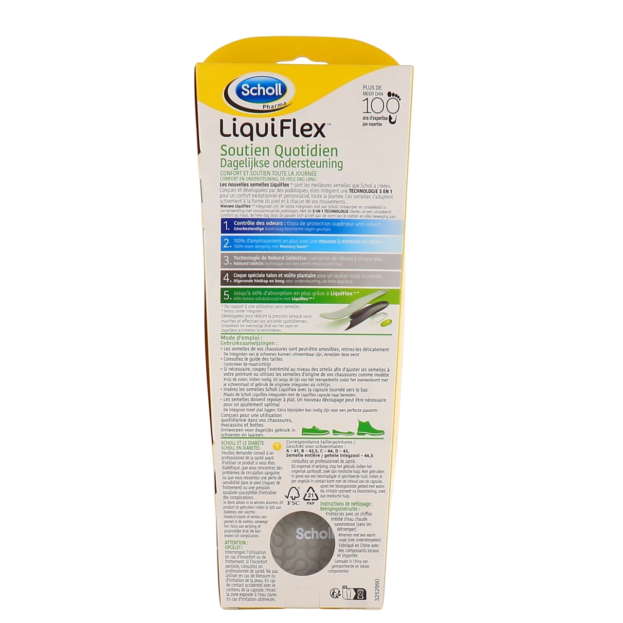 Scholl LiquiFlex Semelles - Vue 3