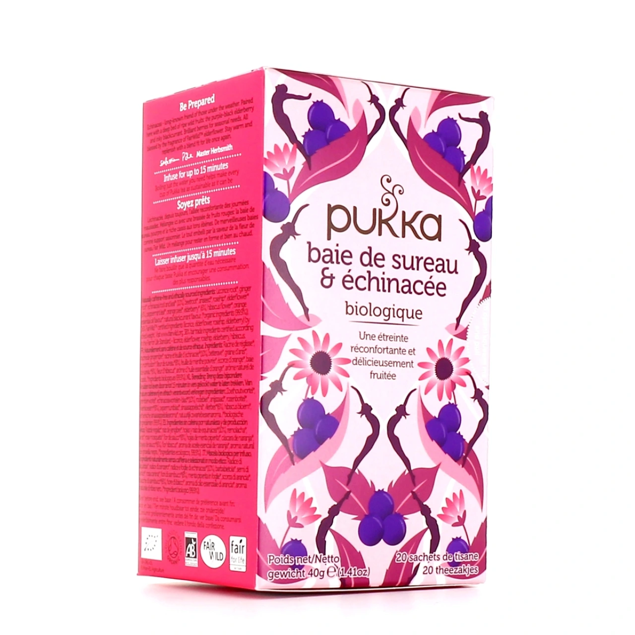 Pukka Infusion Baie de Sureau & Echinacée Bio - Vue 4