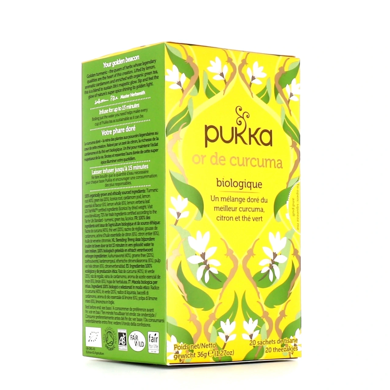 Pukka Thé Vert Or de Curcuma Bio - Pukka