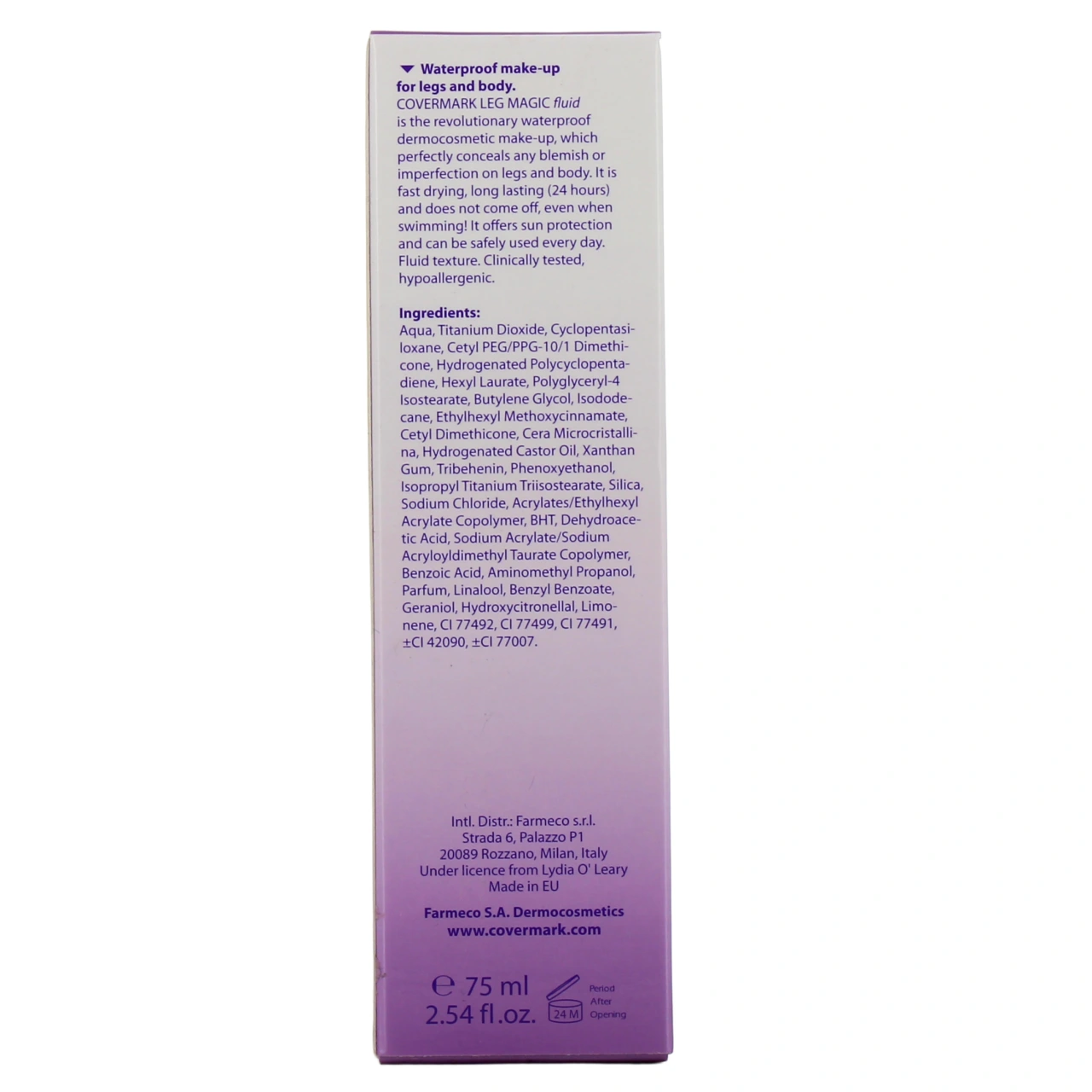 Covermark Leg Magic Fluid SPF40 - Vue 3
