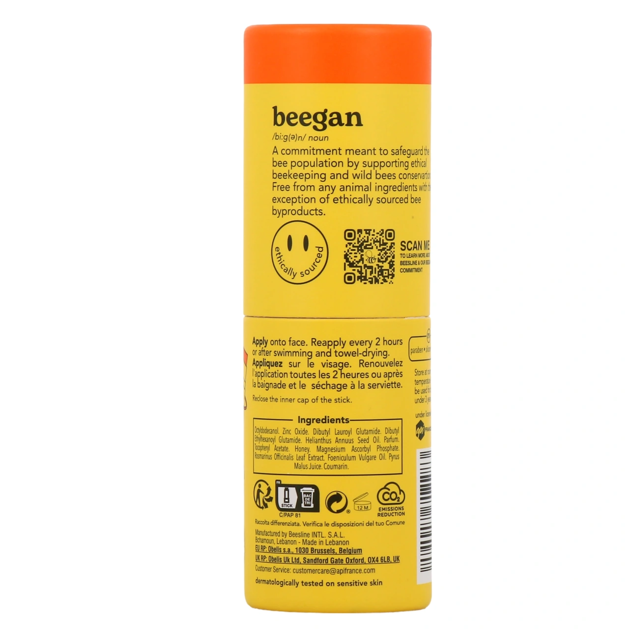 Beesline Stick Ecran Solaire Minéral Visage SPF30 - Vue 3