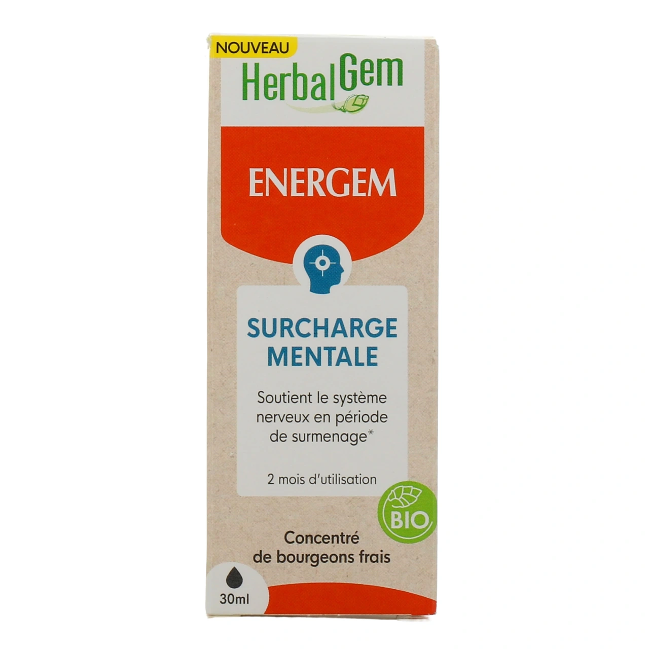 Herbalgem Energem Surcharge Mentale Bio - Vue 2