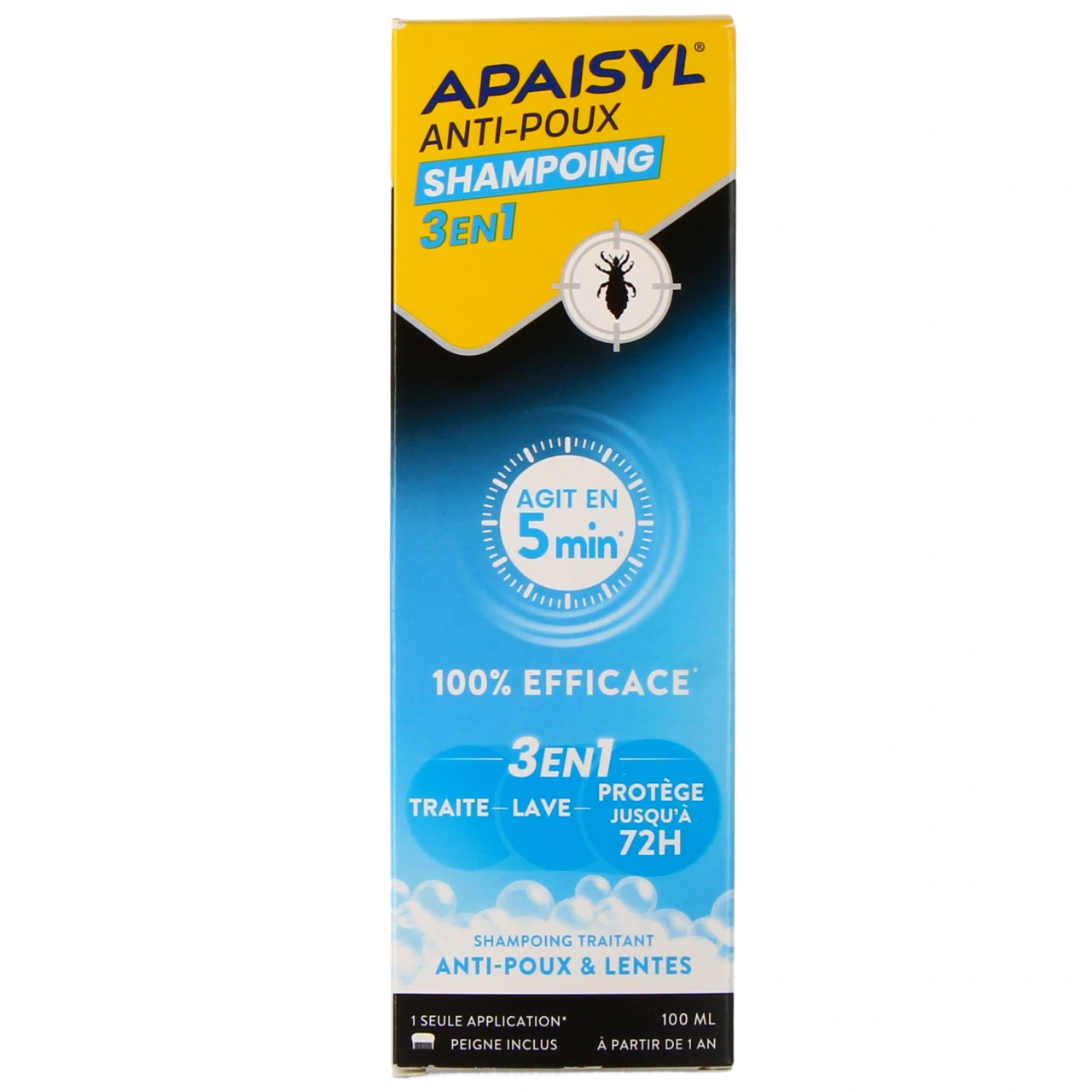 Apaisyl Anti-Poux Shampoing 3en1 - Vue 2
