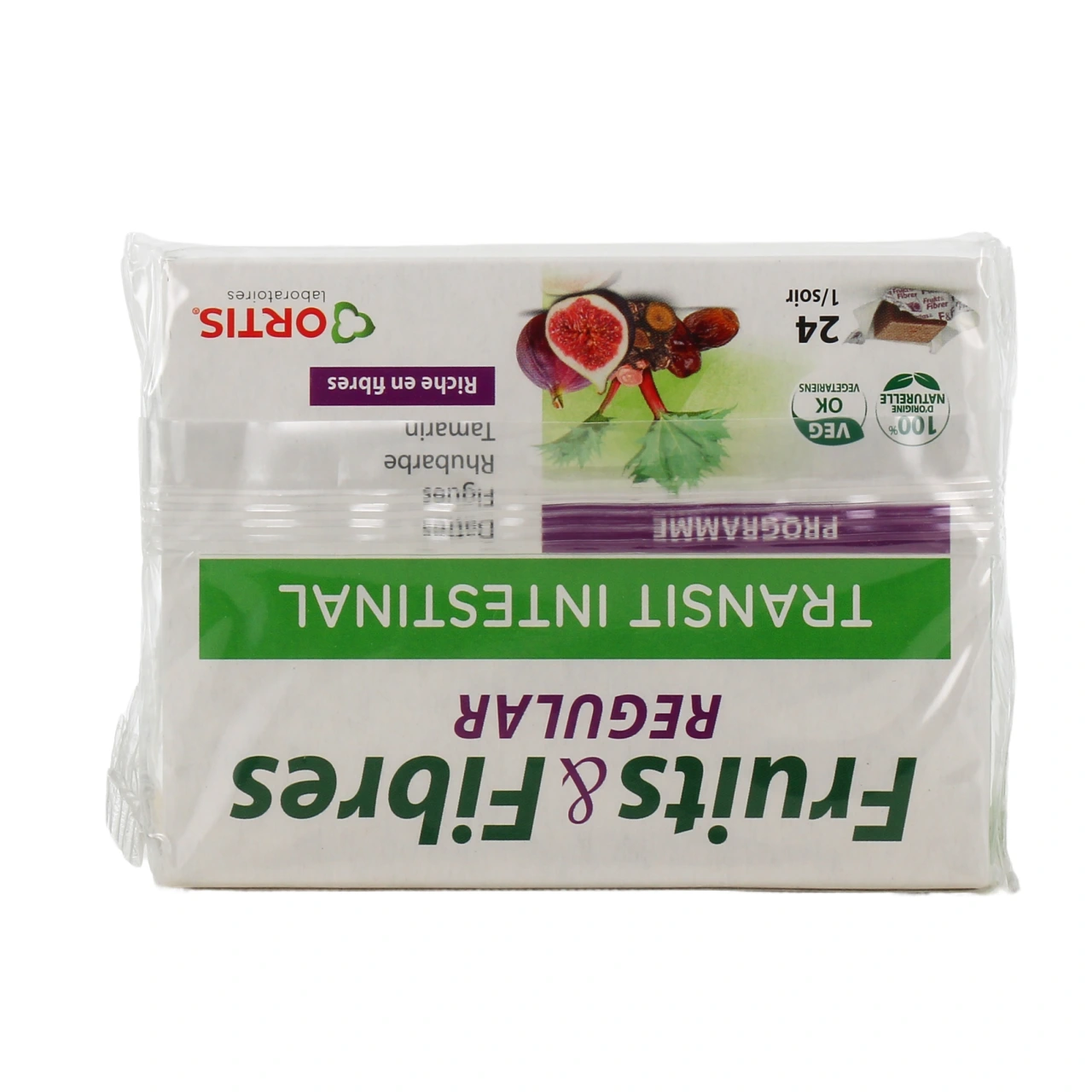 Ortis Fruits & Fibres Regular Transit Intestinal Cubes à Mâcher - Vue 3