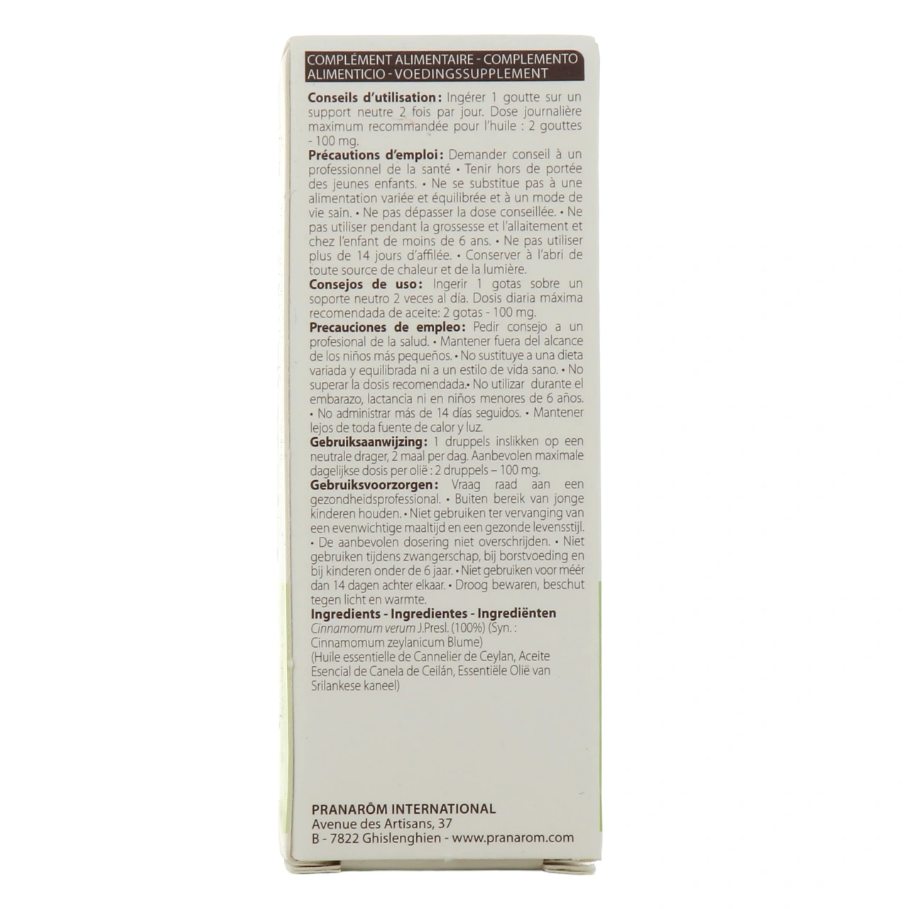 Pranarom huile essentielle cannelier de ceylan - Vue 4