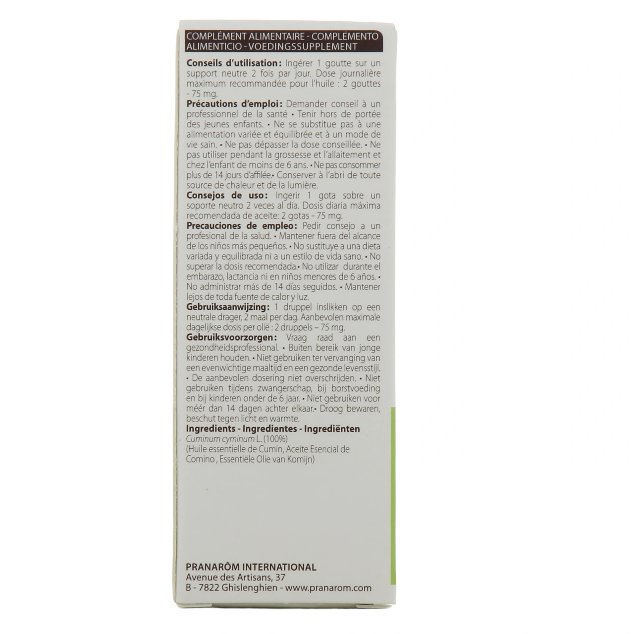 Pranarom Huile Essentielle Cumin - Vue 3