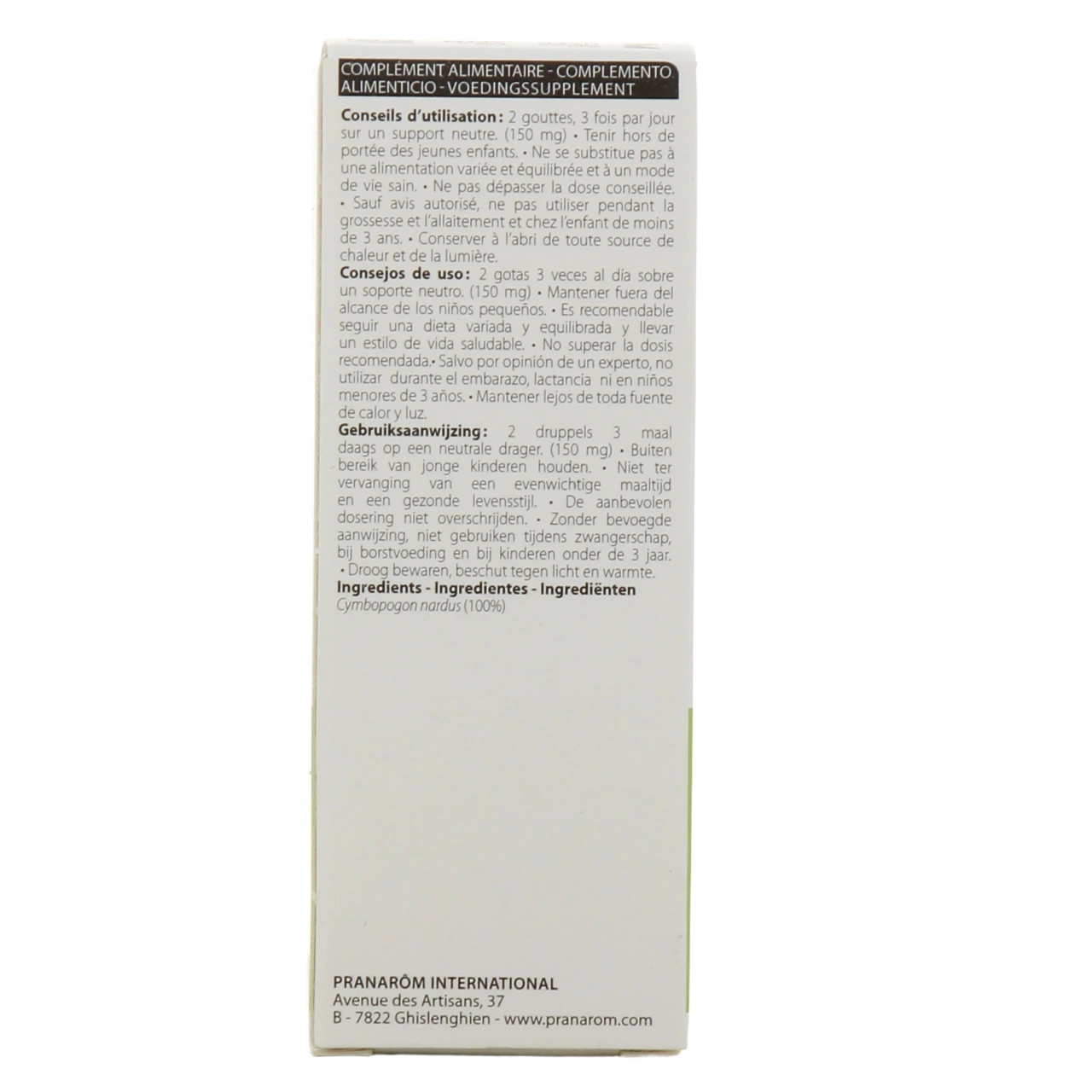 Pranarom Huile Essentielle Citronnelle de Ceylan - Vue 3