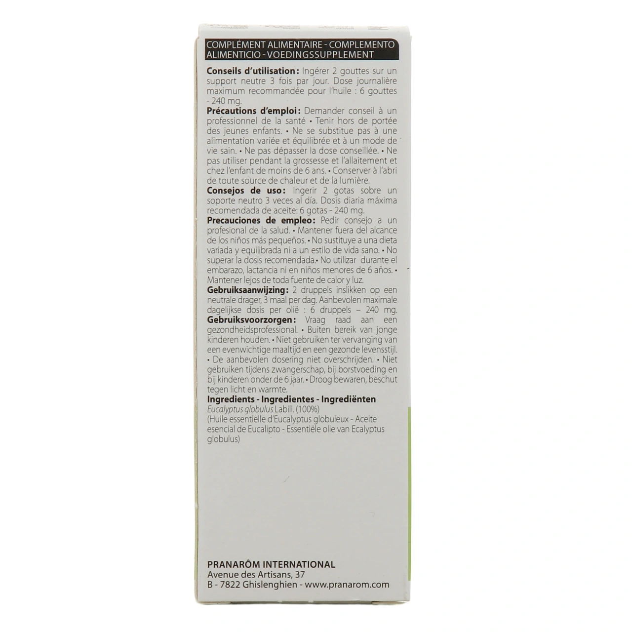 Pranarom Huile Essentielle Eucalyptus globuleux - Vue 3