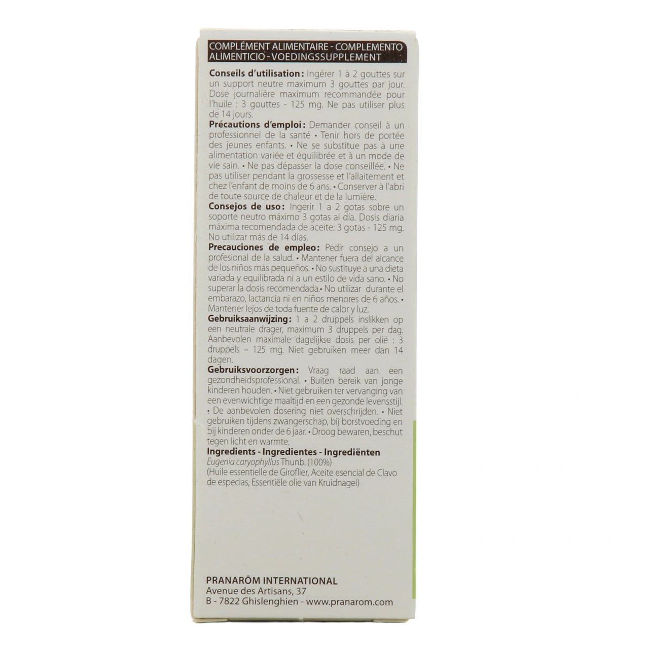 Pranarom huile essentielle de giroflier - Vue 3