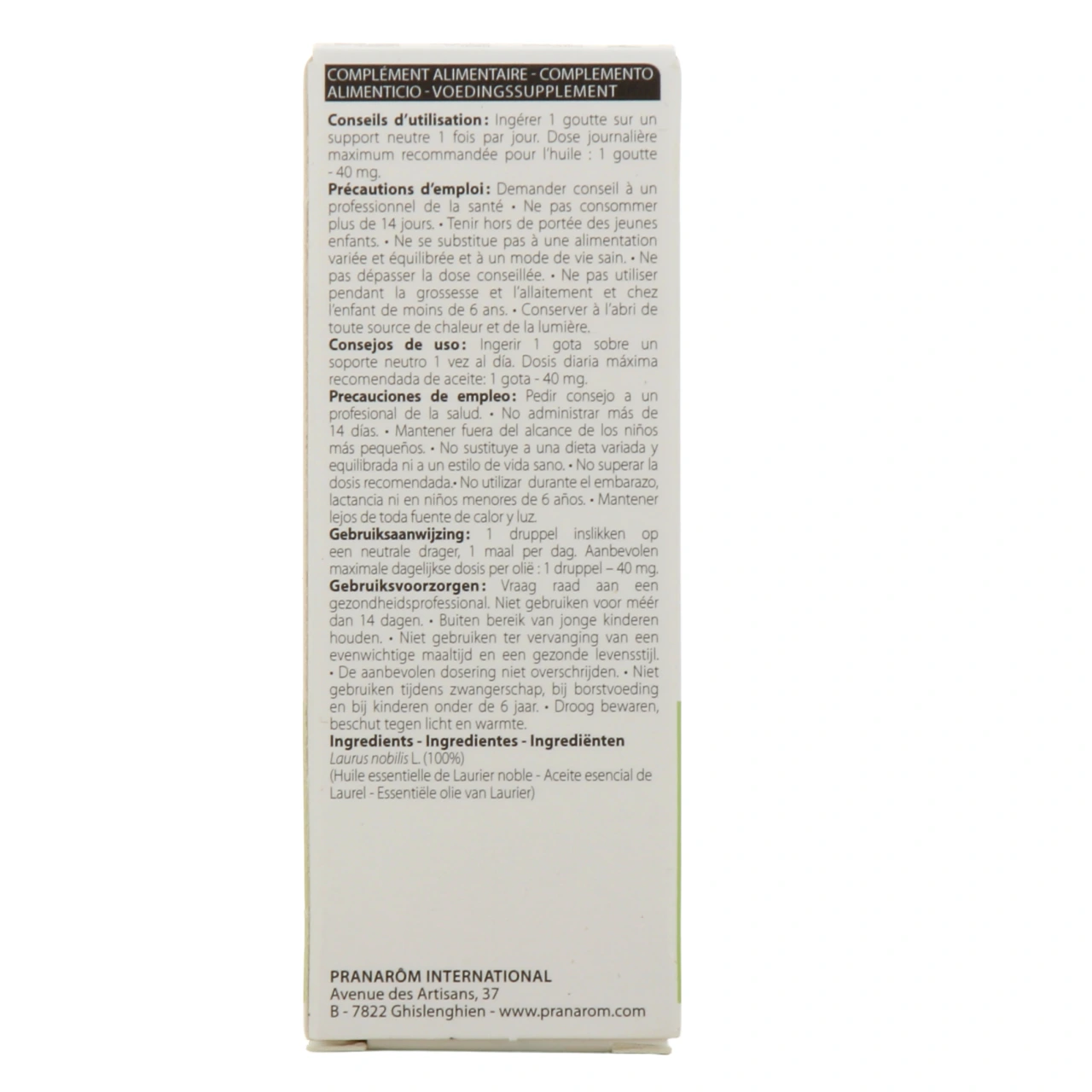 Pranarom huile essentielle de Laurier noble - Vue 3